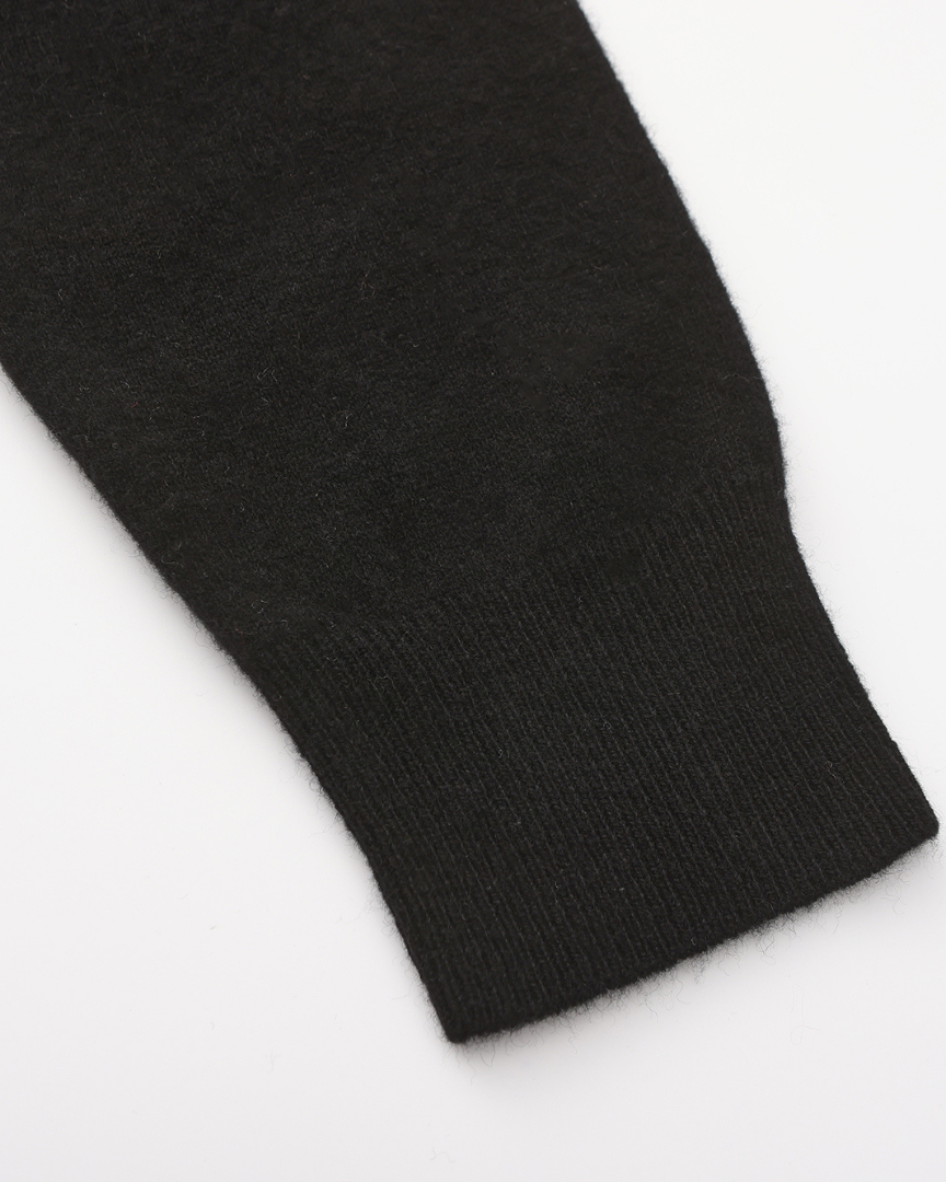 Men's Cashmere Long Sleeve Knit Polo with Button Placket