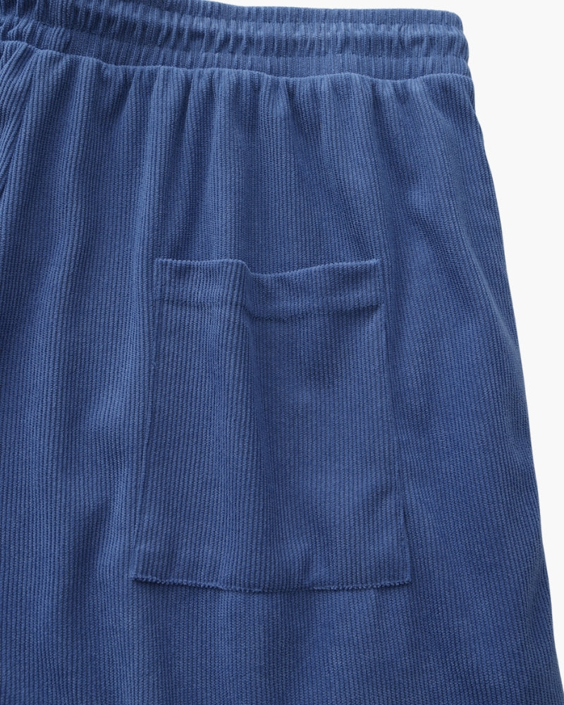 Men's Corduroy Shorts with Drawstring Waist and Relaxed Fit