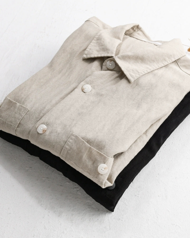 Men's Overshirt with Two Chest Pockets and Relaxed Fit