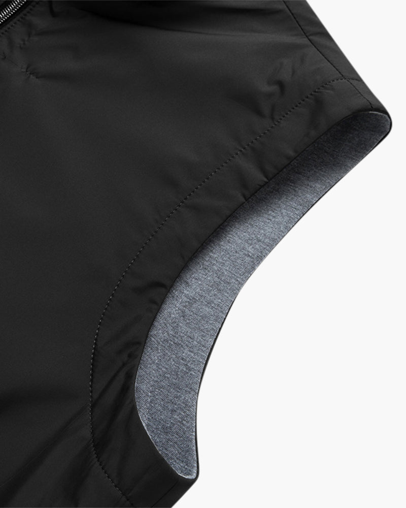 Men's Slim Fit Zip Bodywarmer with Soft Fleece Lining