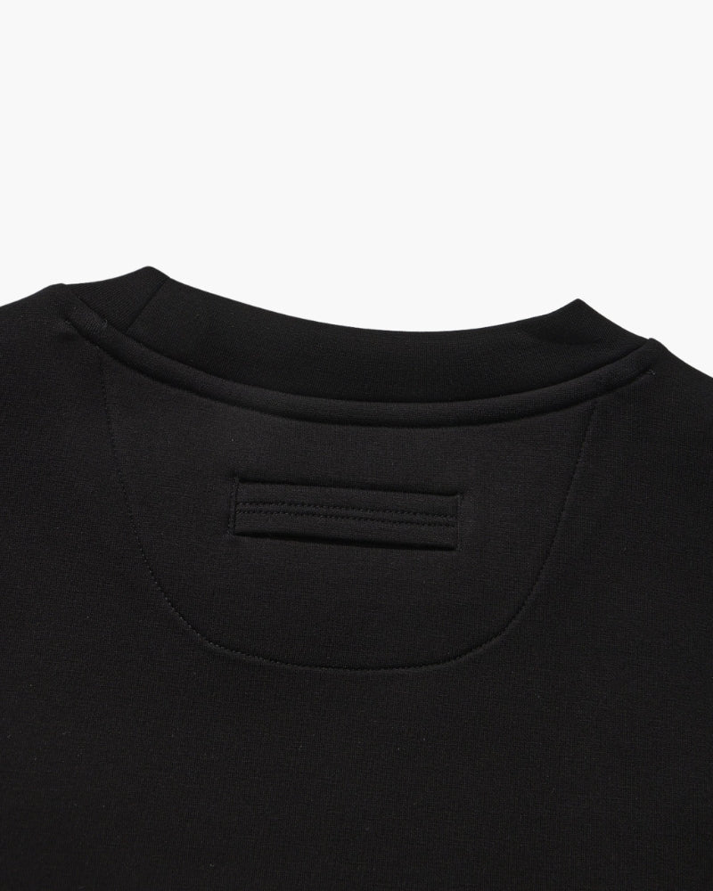 Men's Crew Neck Sweatshirt with Ribbed Trims and Soft Stretch