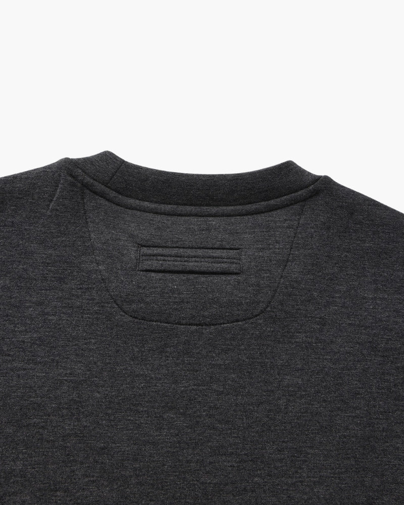 Men's Crew Neck Sweatshirt with Ribbed Trims and Soft Stretch