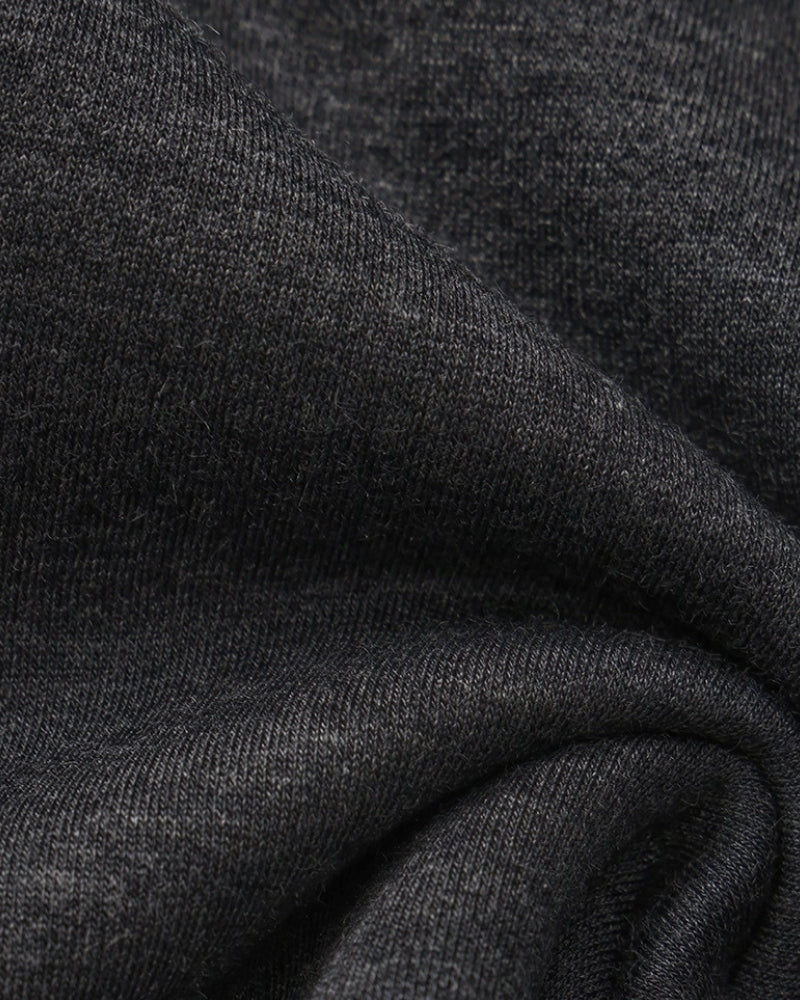 Men's Crew Neck Sweatshirt with Ribbed Trims and Soft Stretch