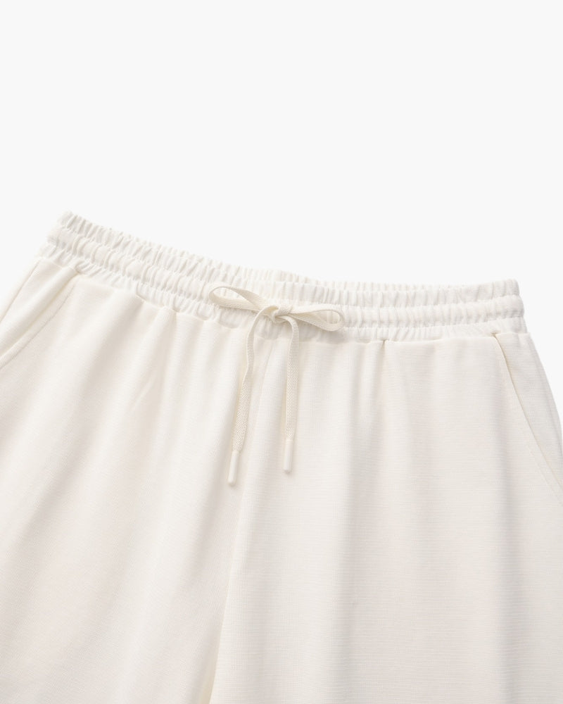 Men's Lightweight Court Shorts with Elastic Waist and Side Pockets