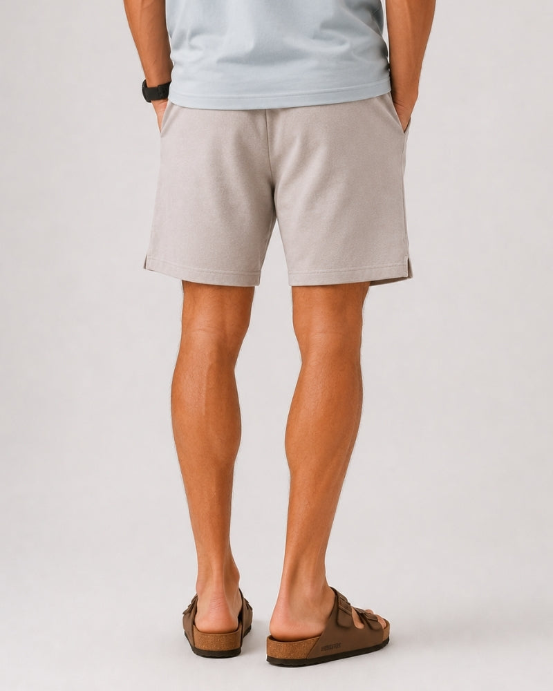 Men's Lightweight Court Shorts with Elastic Waist and Side Pockets