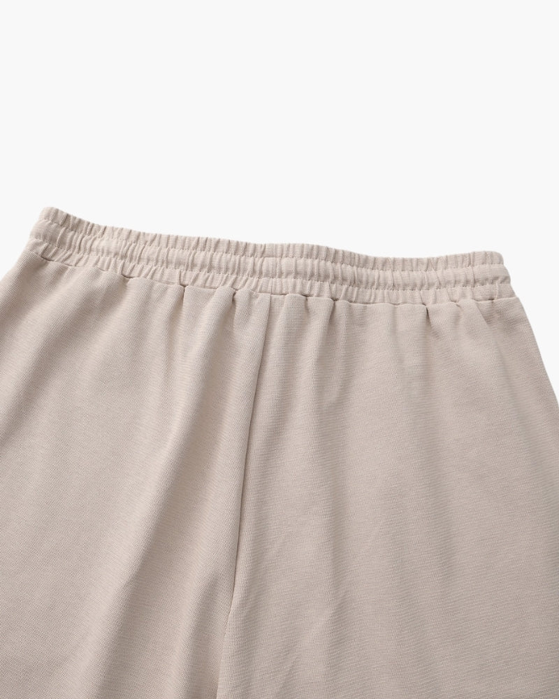 Men's Lightweight Court Shorts with Elastic Waist and Side Pockets