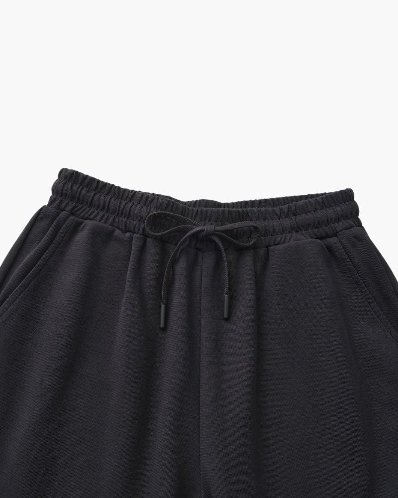 Men's Lightweight Court Shorts with Elastic Waist and Side Pockets