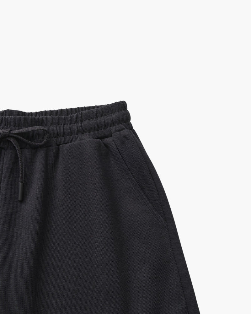 Men's Lightweight Court Shorts with Elastic Waist and Side Pockets