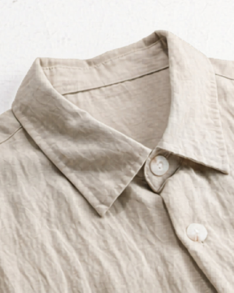 Men's Overshirt with Two Chest Pockets and Relaxed Fit