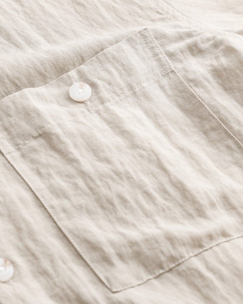 Men's Overshirt with Two Chest Pockets and Relaxed Fit