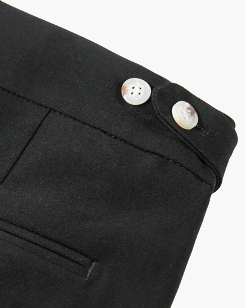 Men's Tailored Pleated Shorts with Side Adjusters