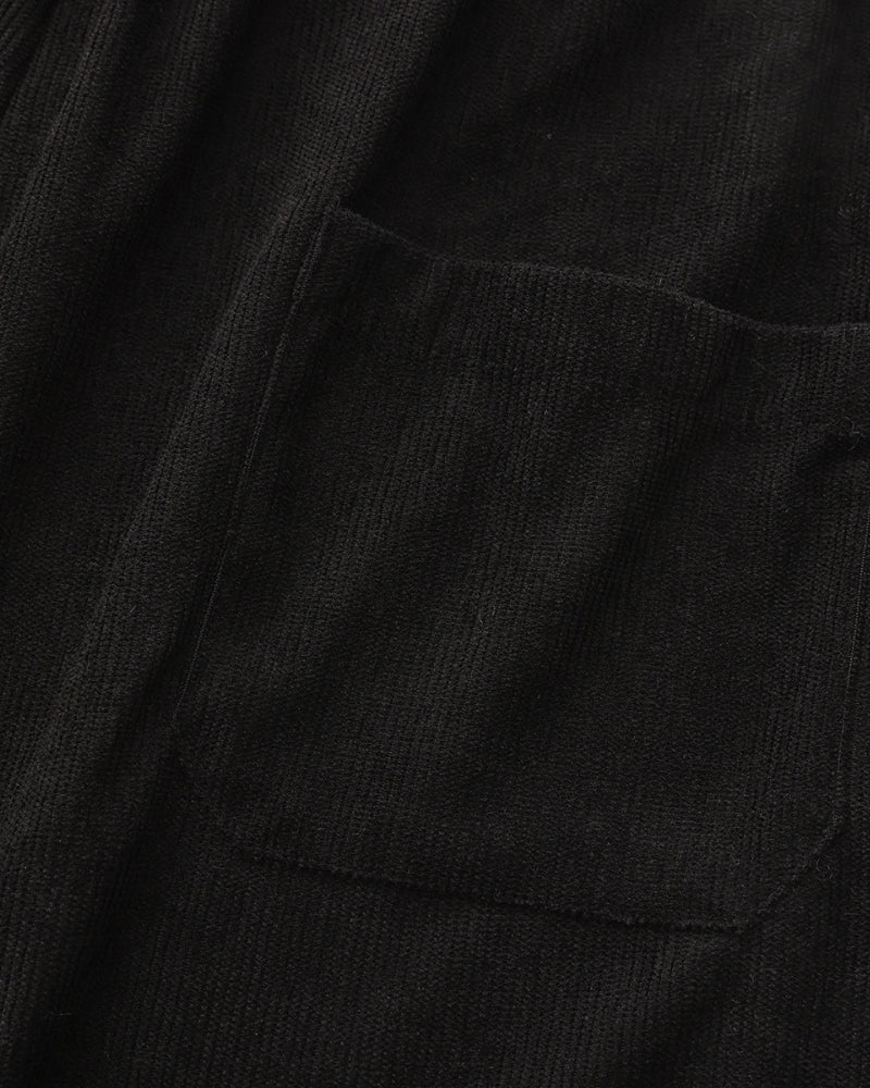 Men's Two-Piece Set with Camp Collar Shirt and Drawstring Shorts