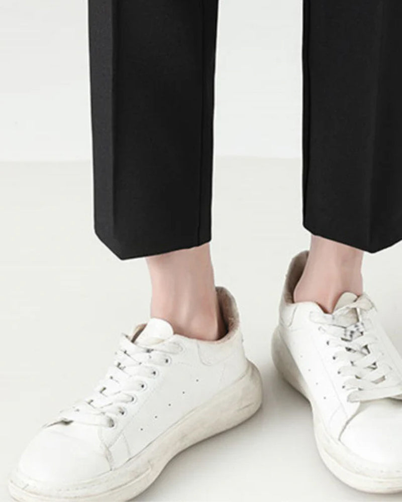Men's Two-Piece Set with Short Sleeve Blazer and Cropped Trousers